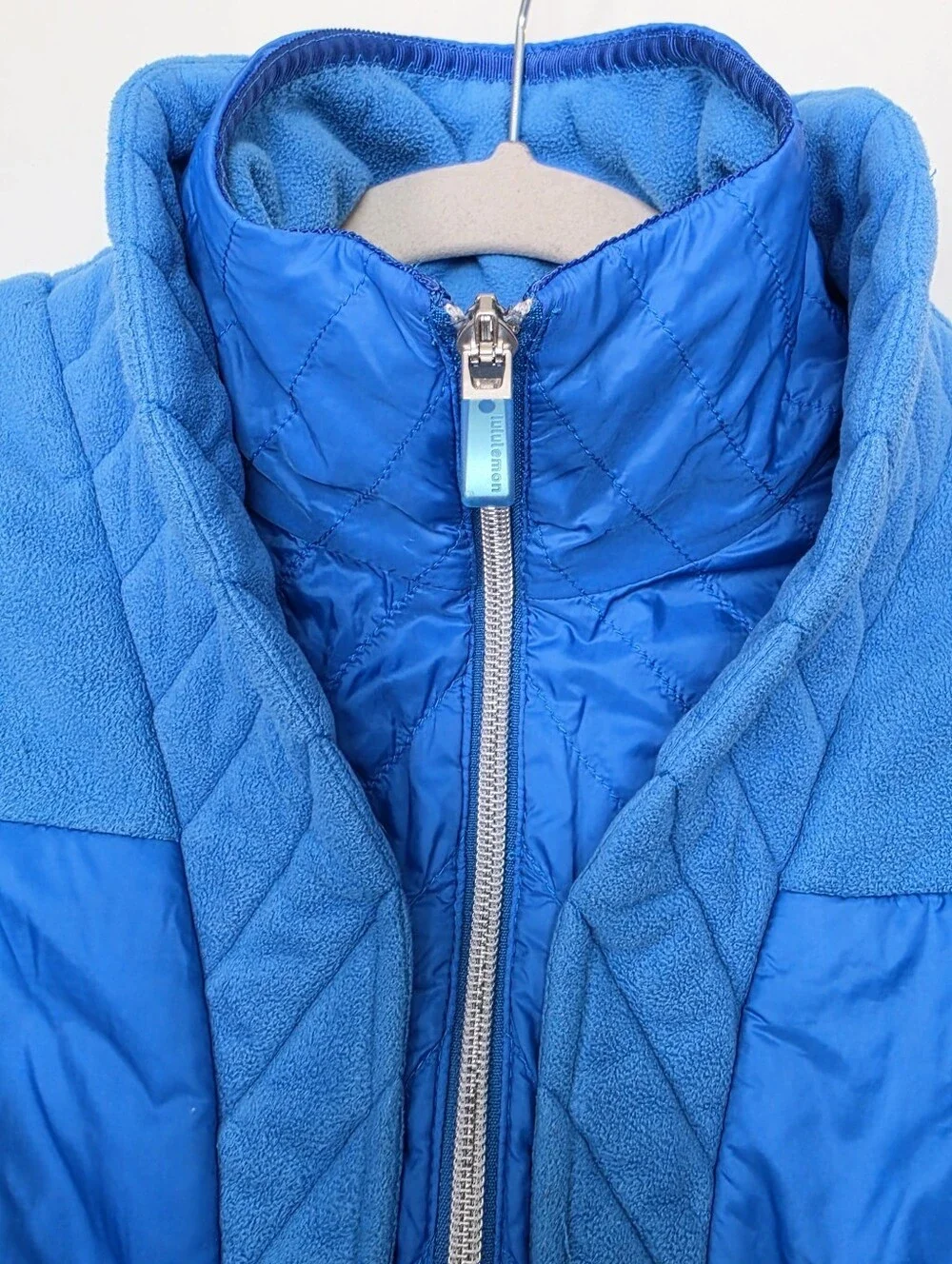 Lululemon Women’s Size 6 Blue Insulated Fleece Jacket Quilted Full Zip Gorpcore